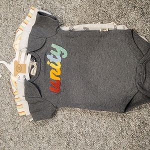 Brand new 3pk onesies. 3-6 month. Pride